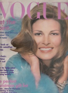 Raquel Welch on cover of 1972 Vogue