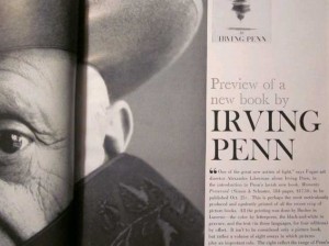 Article and Photos of Irvin Penn