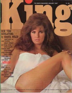 Raquel welch on the cover of British magazine King