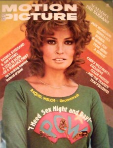 Motion Picture Magazine cover of Raquel Welch