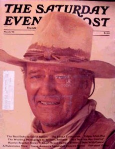 Saturday Evening Post: March 1976 - John Wayne Cover