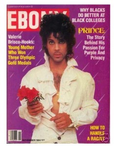 Prince on the cover of Ebony Magazine - November, 1984