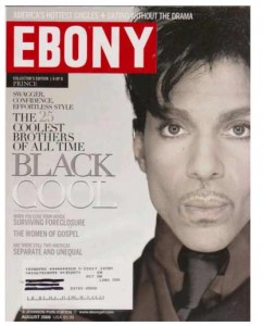 Prince on the cover of Ebony Magazine - August, 2008
