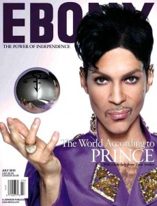 Prince on the cover of Ebony Magazine - July, 2010