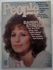 Barbara Streisand on the cover of People Magazine - 1976