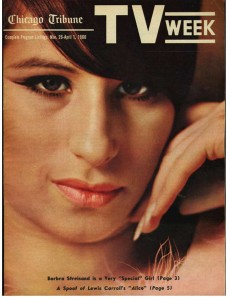Barbara Streisand on the cover of TV Weekly magazine - 1966
