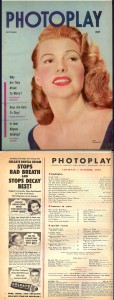 Rita Hayworth Cover Photo on  1952 Photoplay
